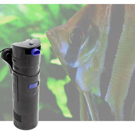 Pompe Filtre Int Rieur L H Avec Uv W Pour Aquarium