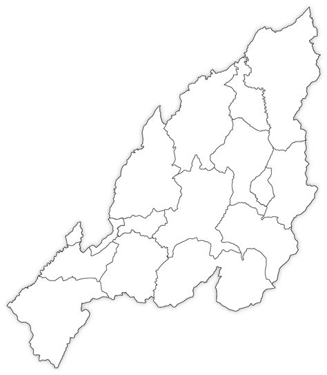 Nagaland Outline Map Nagaland Blank Map