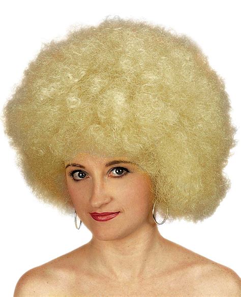 Jumbo Afro 70s Funk Disco Hippie Wig Costume Blonde Ebay