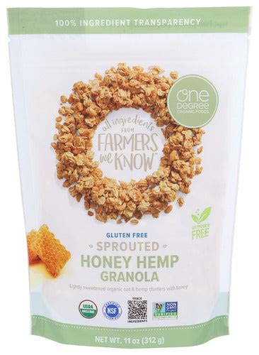 Organic Honey Hemp Granola 11 Oz Juneau Natural