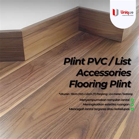 Jual Plint Lantai PVC 8cm Dan 10cm List Accessories Flooring SPC