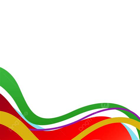 Colorfull Waves Banner Line Shape Waves Banners Curve Png