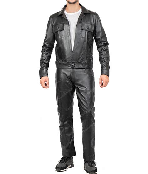 Elvis Presley Black Leather Suit Aka Austin Butler Black Leather Outfit 2022