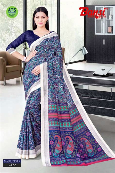 Bansi Uniform Vol 46 Malgudi Silk Uniform Sarees Collection