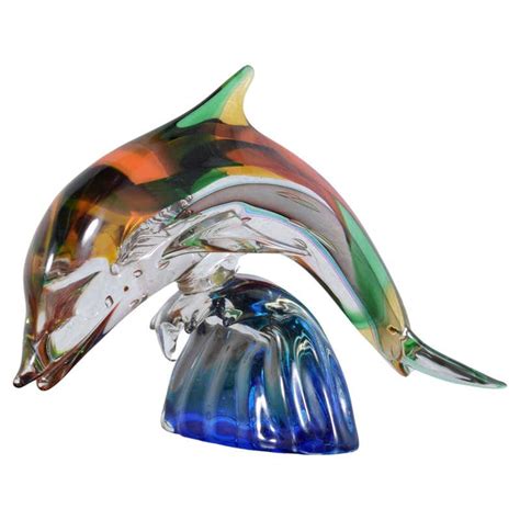 Murano Glass Dolphin 57 For Sale On 1stdibs Murano Glass Dolphins Murano Dolphin Figurine