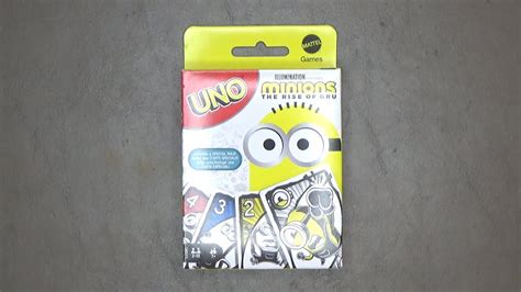 Uno Minions The Rise Of Gru Card Game Opening Youtube