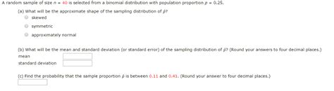 Solved A Random Sample Of Size N Is Selected From A Chegg