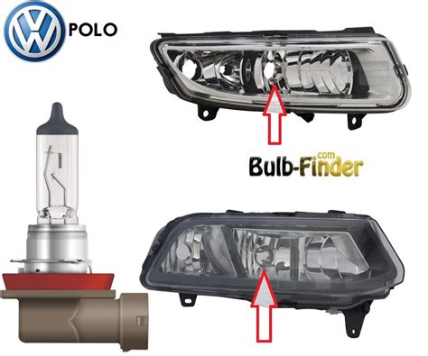 VW Polo V 2009 2016 Bulb Type Number FRONT FOG LIGHTS Car Truck