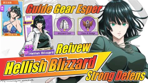 Guide Reivew Gear Hellish Blizzard Strong Defens One Punch Man The Strongest Youtube