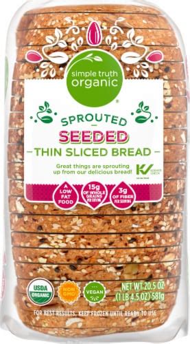 Simple Truth Organic Sprouted Seeded Thin Sliced Bread 20 5 Oz Fry