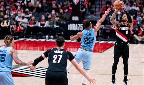 Trail Blazers Game Notes Memphis Grizzlies 17 11 Vs Portland Trail Blazers 11 17