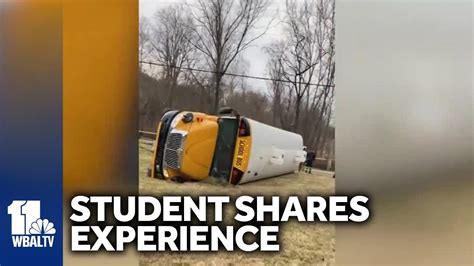 Student Recounts Howard County School Bus Rollover Crash YouTube