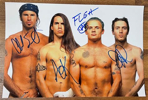 The Red Hot Chili Peppers Full Band Signed Autographed X Inch Photo COA Etsy