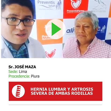 Jose Maza Hernia Lumbar Y Artrosis Severa De Ambas Rodillas