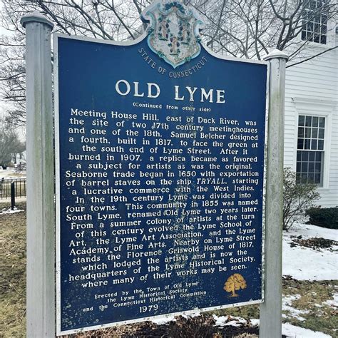 Connecticut’s Blue Town Signs: Old Lyme – Connecticut Real Estate History