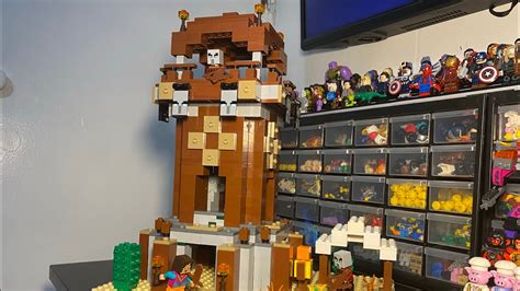 Lego Minecraft Moc The Pillager Outpost Review Overview Youtube