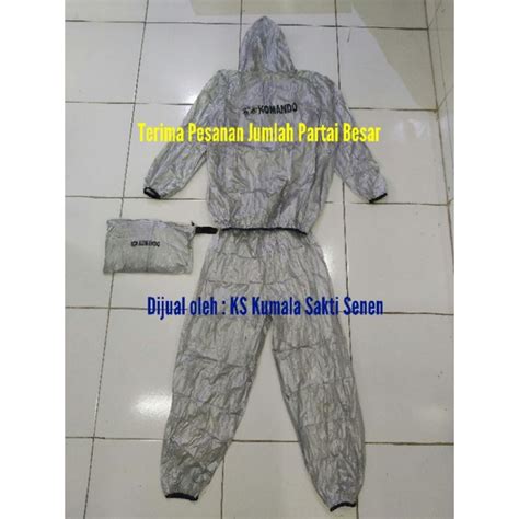 Jual Baju Sauna Suit Komando Abu Jaket Sauna Olahraga Rainsol Running