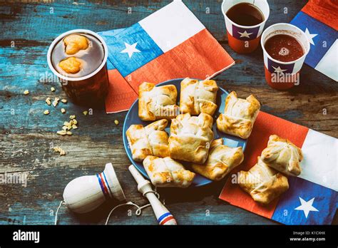 Concepto del día de la Independencia chilena fiestas patrias Plato