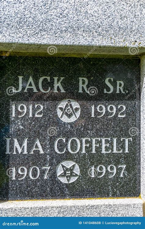 Star Of David Tombstone At Knights Ferry Editorial Stock Photo Image
