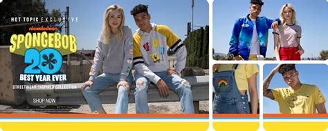 NickALive Hot Topic Launches SpongeBob SquarePants Best Year Ever Streetwear Collection