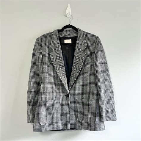 Pendleton 100 Virgin Wool Gingham Blazer With Depop