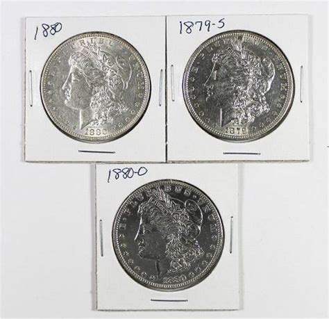 Ch Au Morgan Silver Dollars