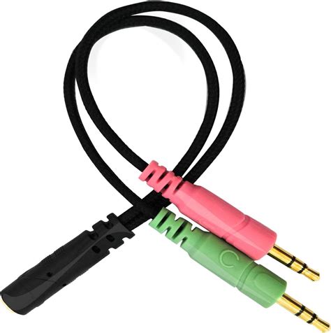 Cable Divisor De Micr Fono Y Audio Para Auriculares Adaptador Divisor