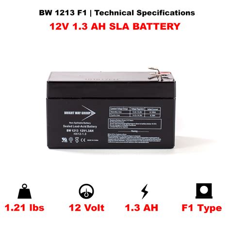 Bright Way BW 1213 SLA AGM Battery Battery Store Inc