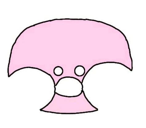 An Image Of A Pink Object That Is In The Shape Of A Face