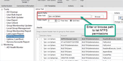 List Ntfs Permissions On All Folders Active Directory Pro