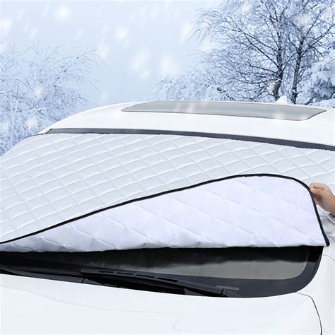 Qdahuk Car Windshield Snow Cover For Ice Frost Winter Car Cover