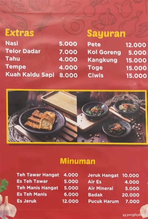 Selalu Diperbarui Menu Raja Oseng Gading Serpong Tangerang