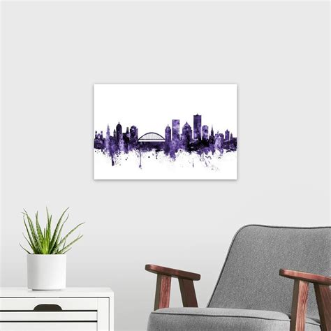 Rochester New York Skyline Metal Wall Art Print Etsy