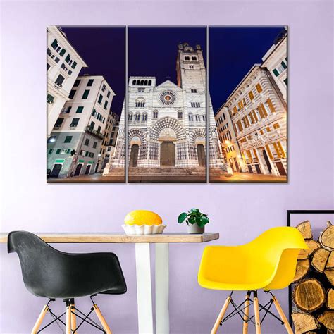 Genoa Cathedral Nightfall Wall Art | Photography