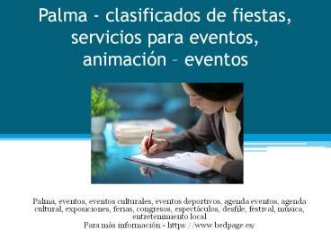 Ppt Palma Clasificados De Fiestas Servicios Para Eventos