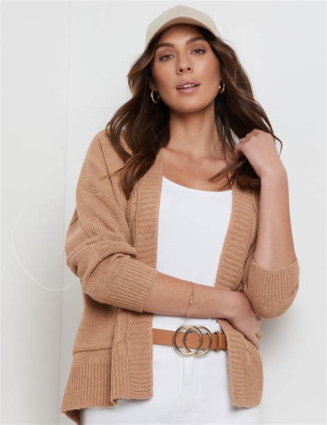 Katies Long Sleeve Cable Cardigan Millers Australia