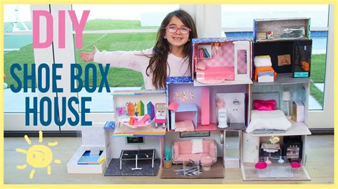 Play Shoebox Doll House Made From Recyclables Youtube