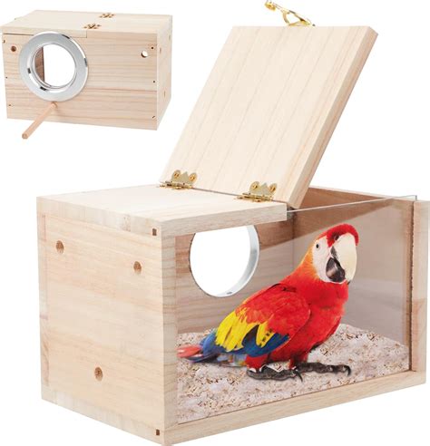 Amazon Gindoor Parakeet Nesting Box Transparent Bird House For