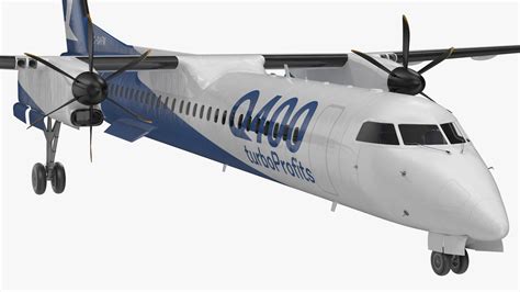 Bombardier Q400 Nextgen Passenger Airplane 3d Model 169 3ds Blend