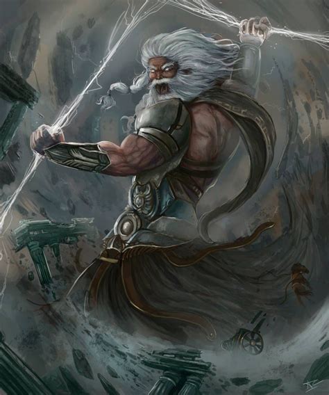 Zeus God Of Thunder King Of The Gods And Ruler Of Olympus Greek