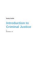 Intro To Criminal Justice Study Guide Pdf Study Guide Introduction To