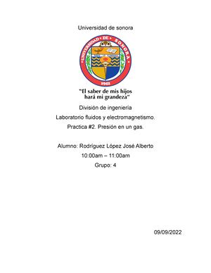 Practica 14 Calor de fusión del hielo Universidad de sonora Física II