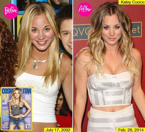 Kaley Cuoco Boob Job Before and After