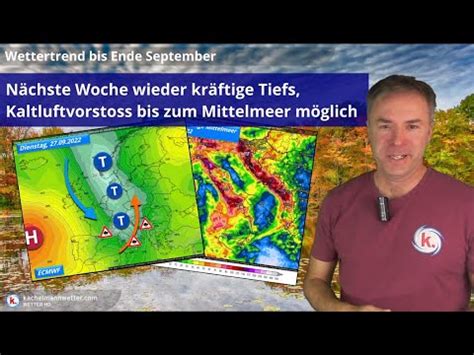 Nach ruhigem Herbstwetter in der nächsten Woche wieder kräftige Tiefs