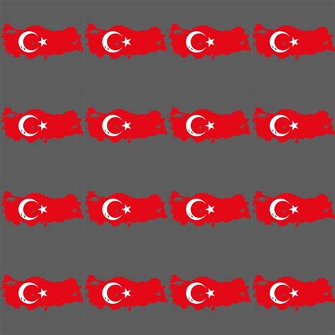 Padr O De Bandeira Da Turquia Vetor Premium