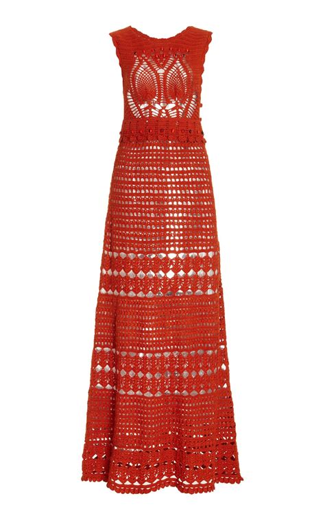 Ulla Johnson Innika Crochet Merino Wool Maxi Dress Only At Editorialist