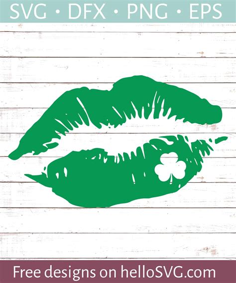 Craft Supplies And Tools Visual Arts St Patricks Day Svg Grunge Kiss Svg