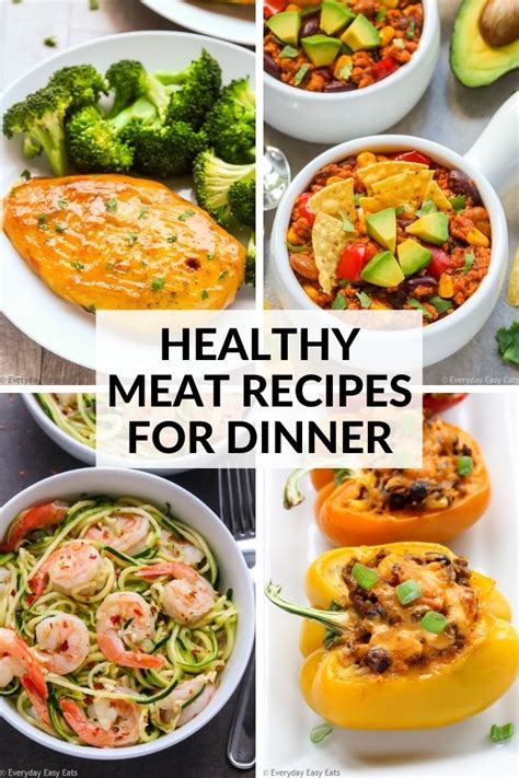 25 Healthy Meat Recipes For Dinner (All Super Easy!) - Everyday Easy Eats