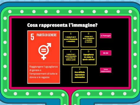 Agenda Per I Ragazzi Obiettivo Parit Di Genere Gameshow Quiz