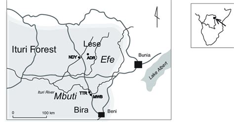 Ituri Forest And Research Sites Download Scientific Diagram